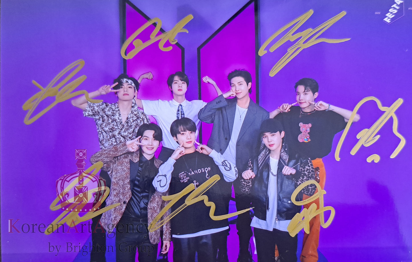 BTS Proof RM Jin Jimin V Suga Jungkook Jhope Autograph
