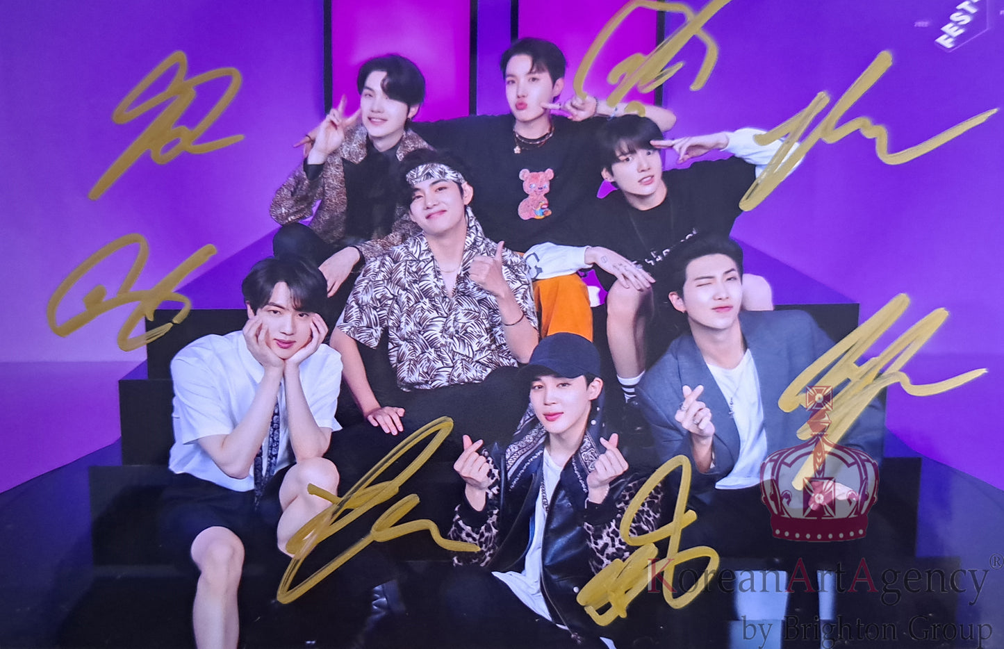 BTS Proof RM Jin Jimin V Suga Jungkook Jhope Autograph