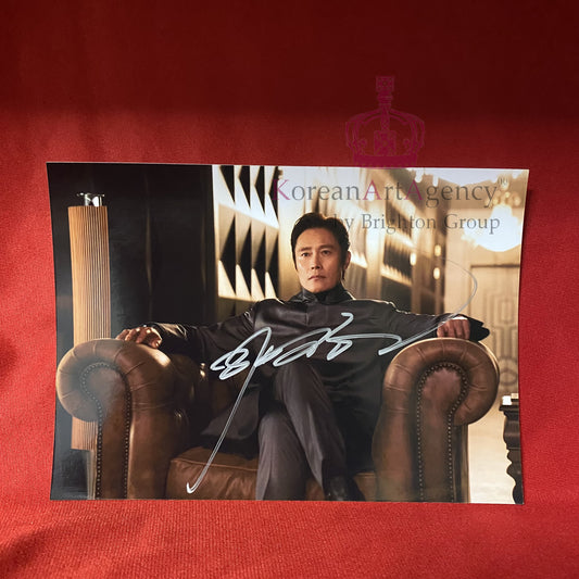 Squid Game Lee Byung Hun 7 inches Autograph