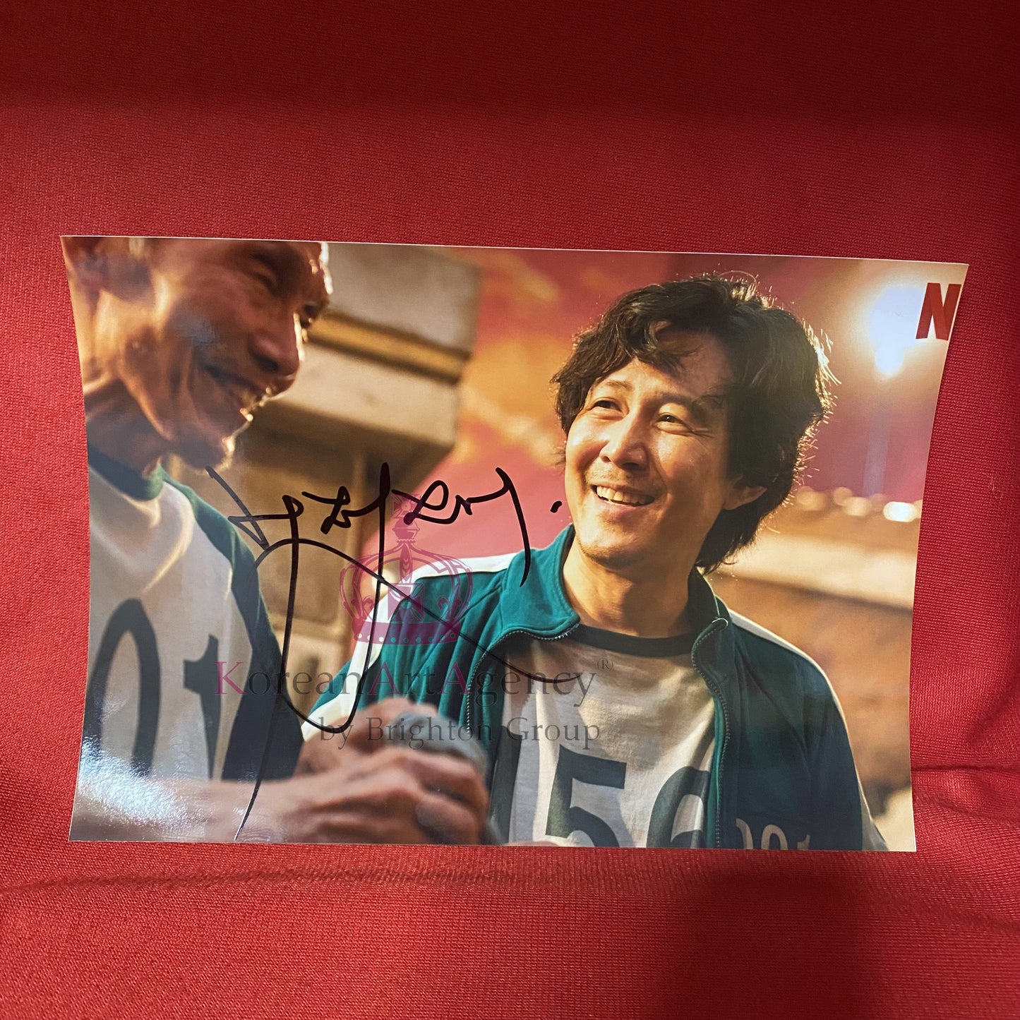 Squid Game Lee Jung Jae 7 inches Autograph