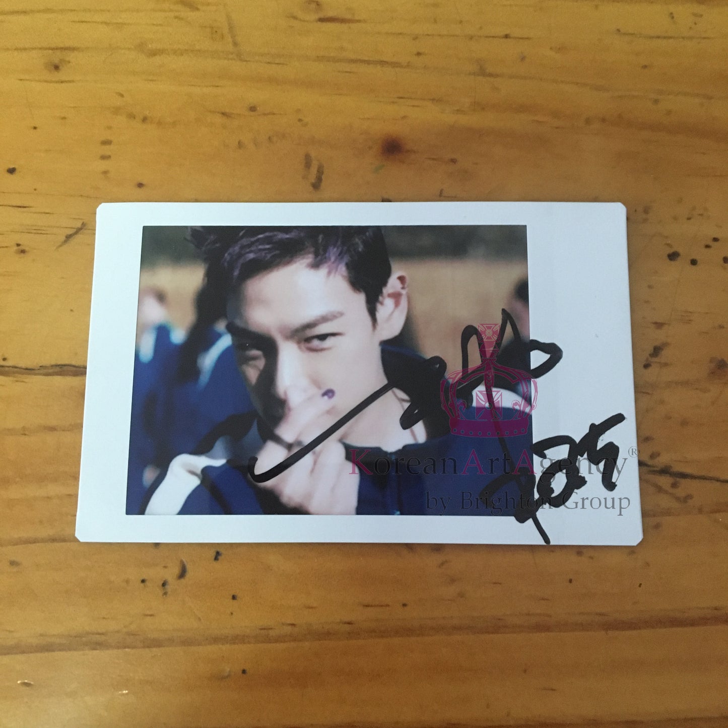 Squid Game T.O.P Instax Polaroid Autograph