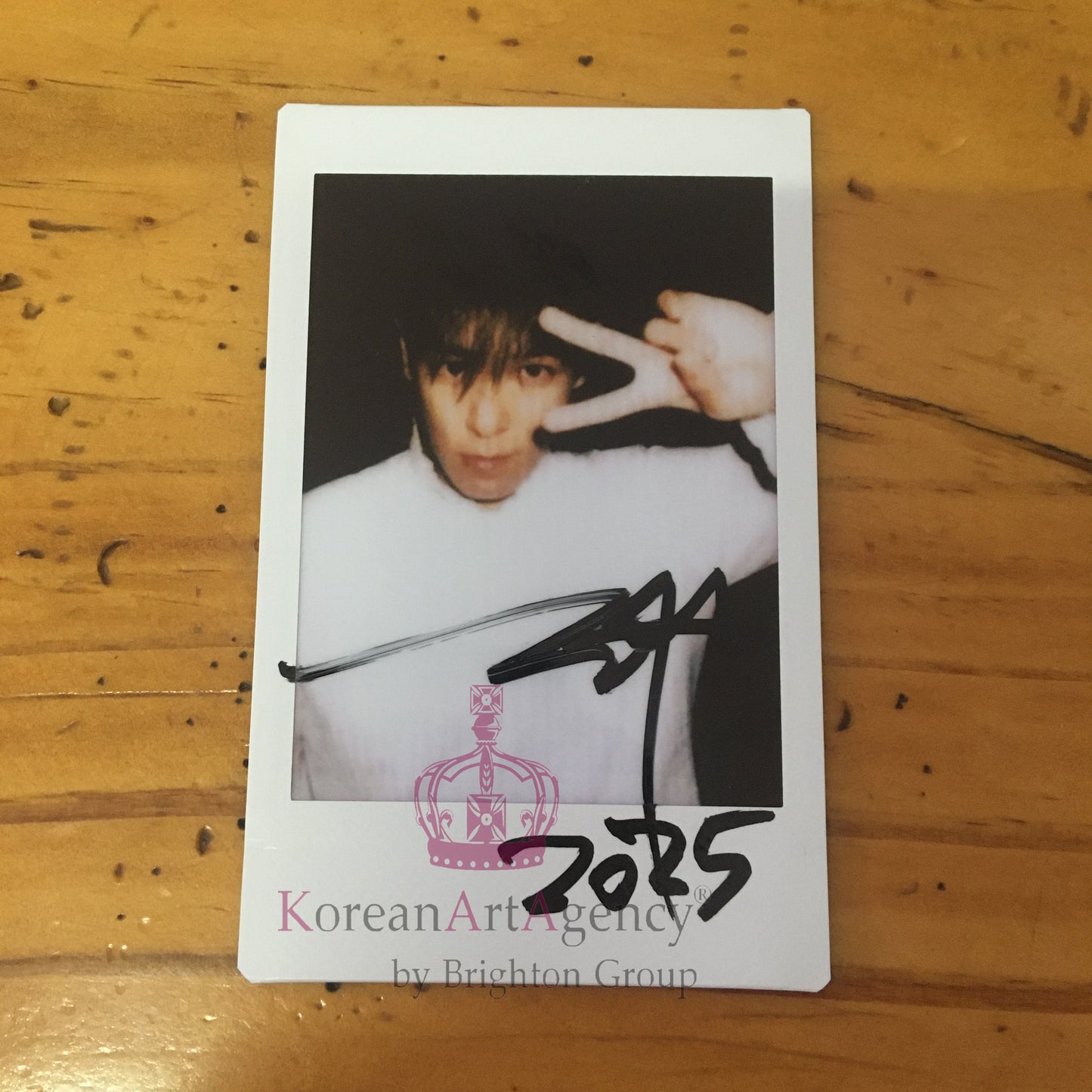 Squid Game T.O.P Instax Polaroid Autograph