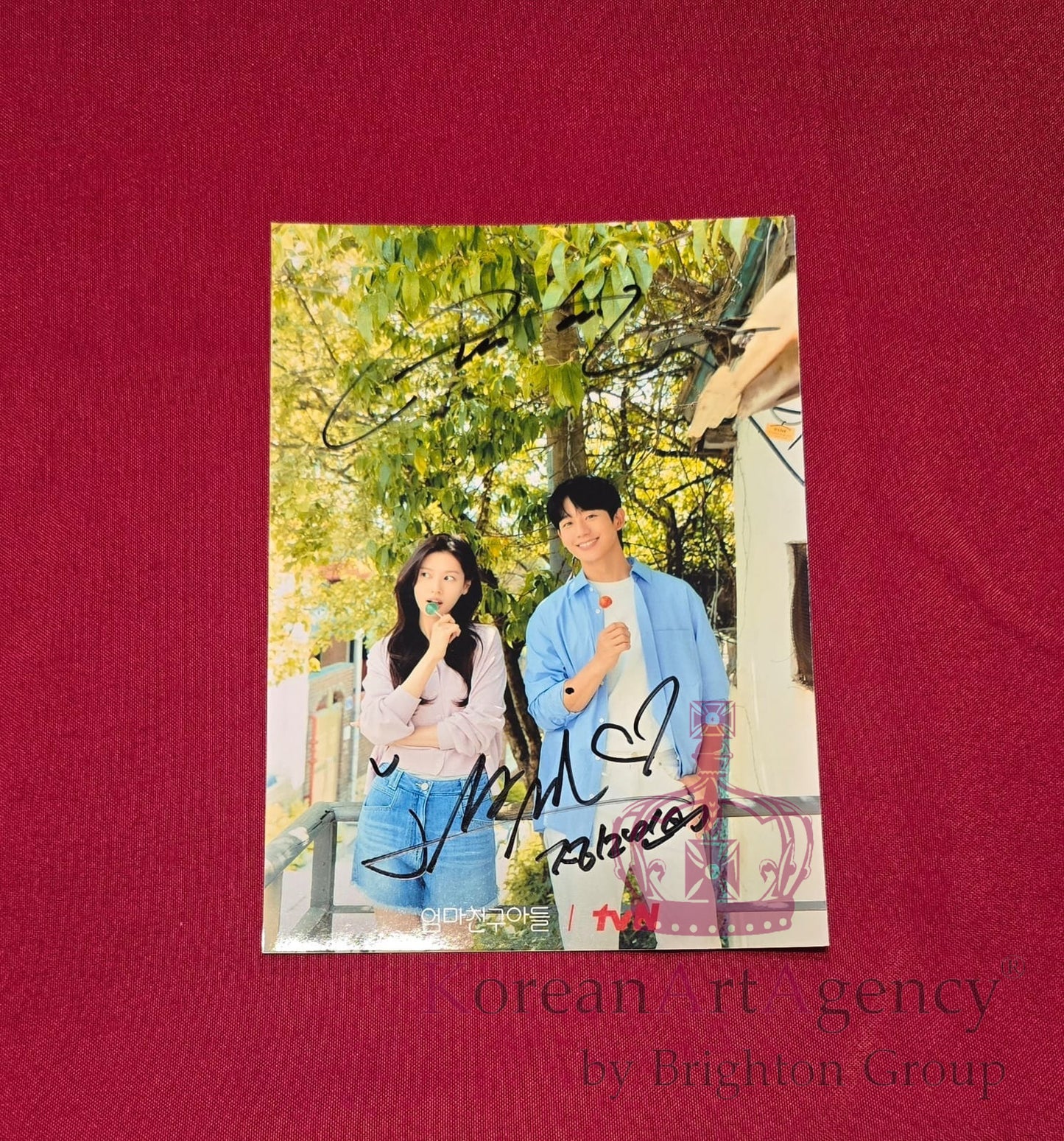 Jung So-min & Jung Hae-in Autograph – Love Next Door 7" Signed Photo | Authentic K-Drama Collectible