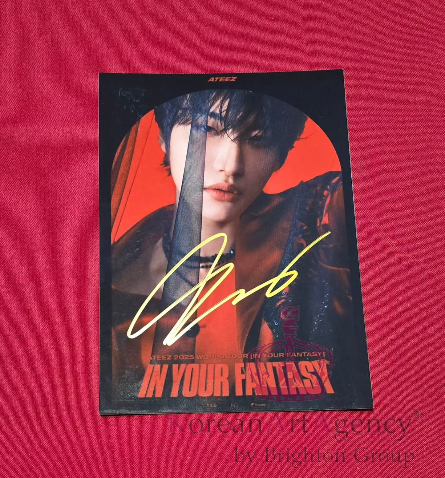 Seonghwa (ATEEZ) 7" Autograph Photo | K-Pop Idol Signed Collectible