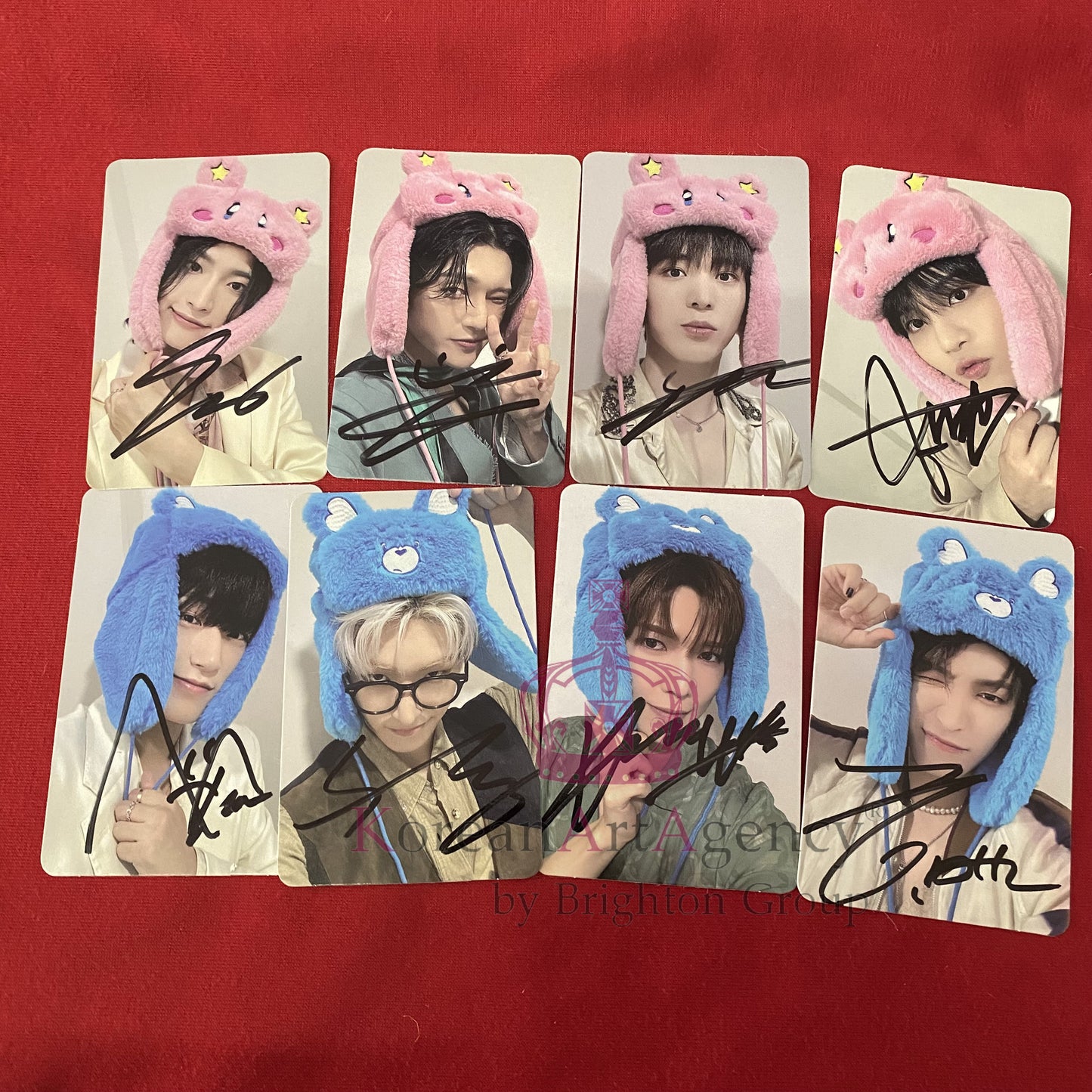 ATEEZ 8pcs Set Photocard Autographs Hongjoong Seonghwa Yunho Yeosang Mingi Wooyoung San Jongho Golden Hour Part 1 Edition