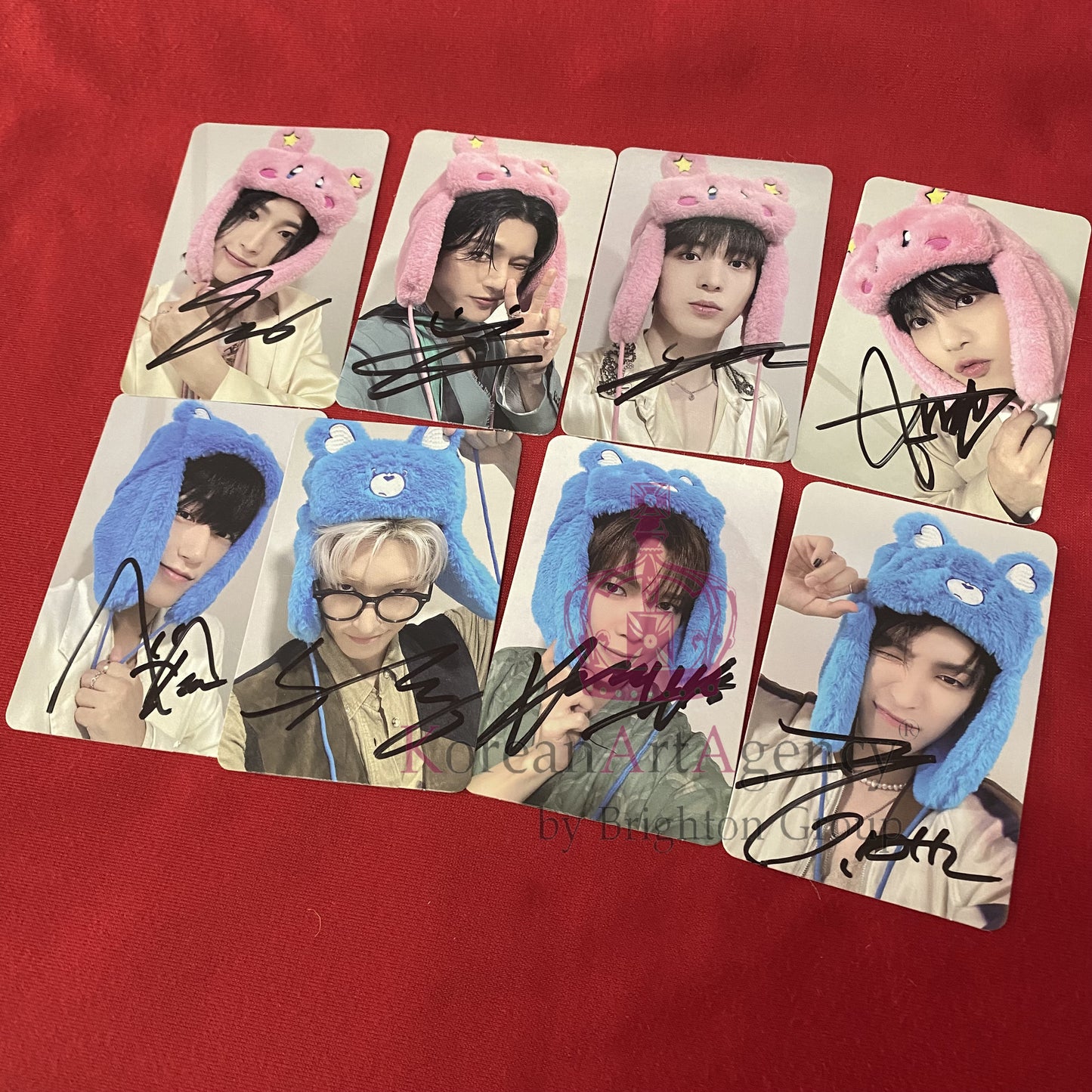 ATEEZ 8pcs Set Photocard Autographs Hongjoong Seonghwa Yunho Yeosang Mingi Wooyoung San Jongho Golden Hour Part 1 Edition