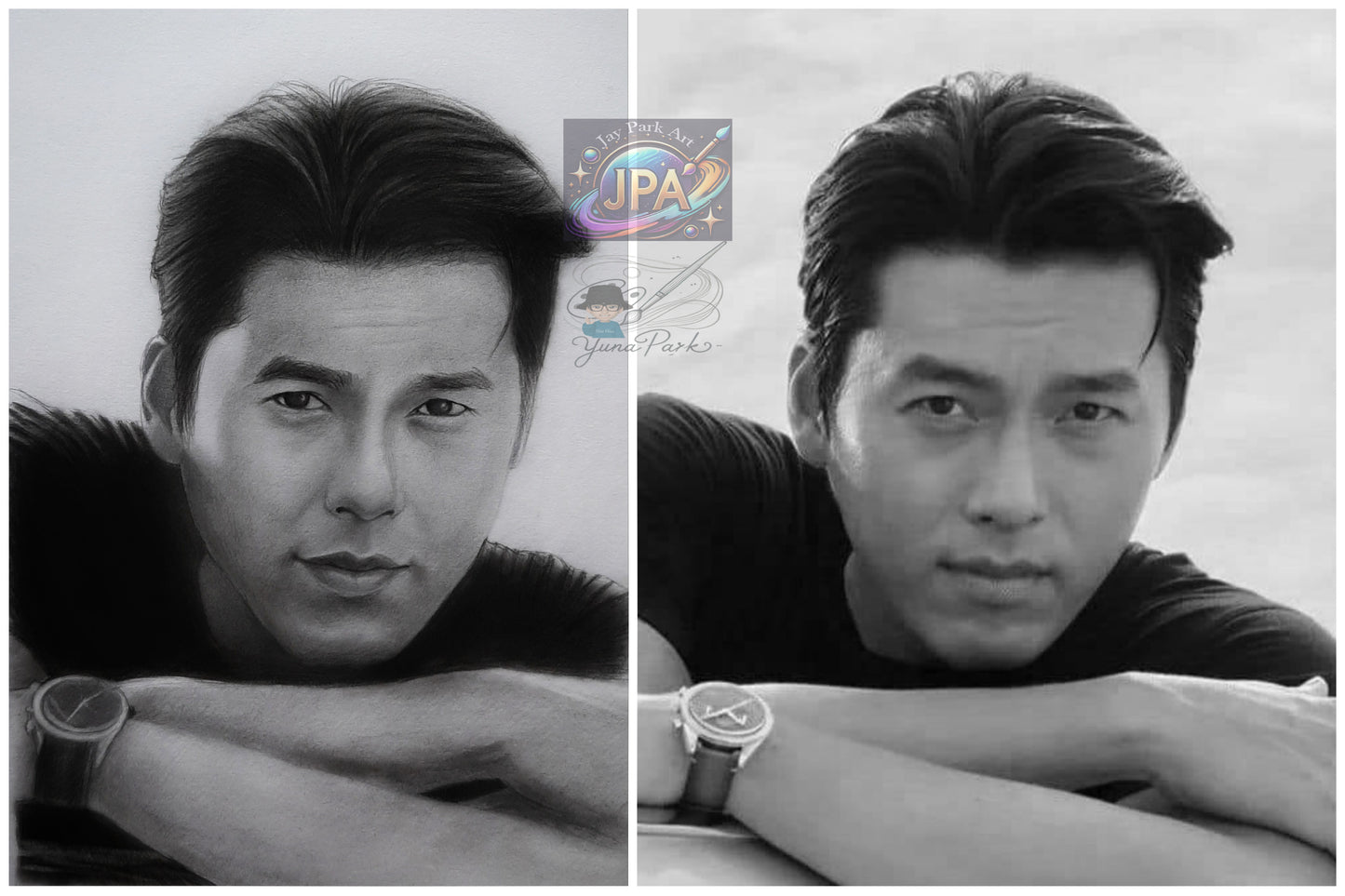 Hyun Bin Artwork (30x20 cm)