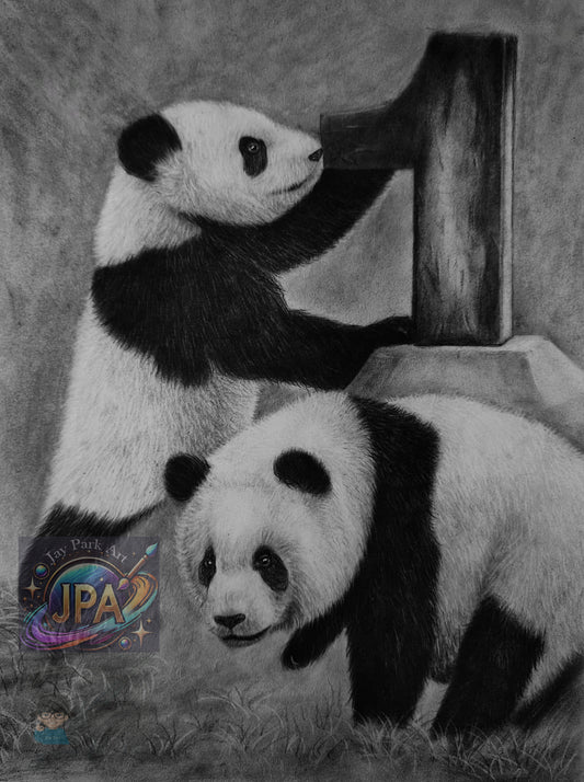 Pit and Paule Panda in Berlin Artwork