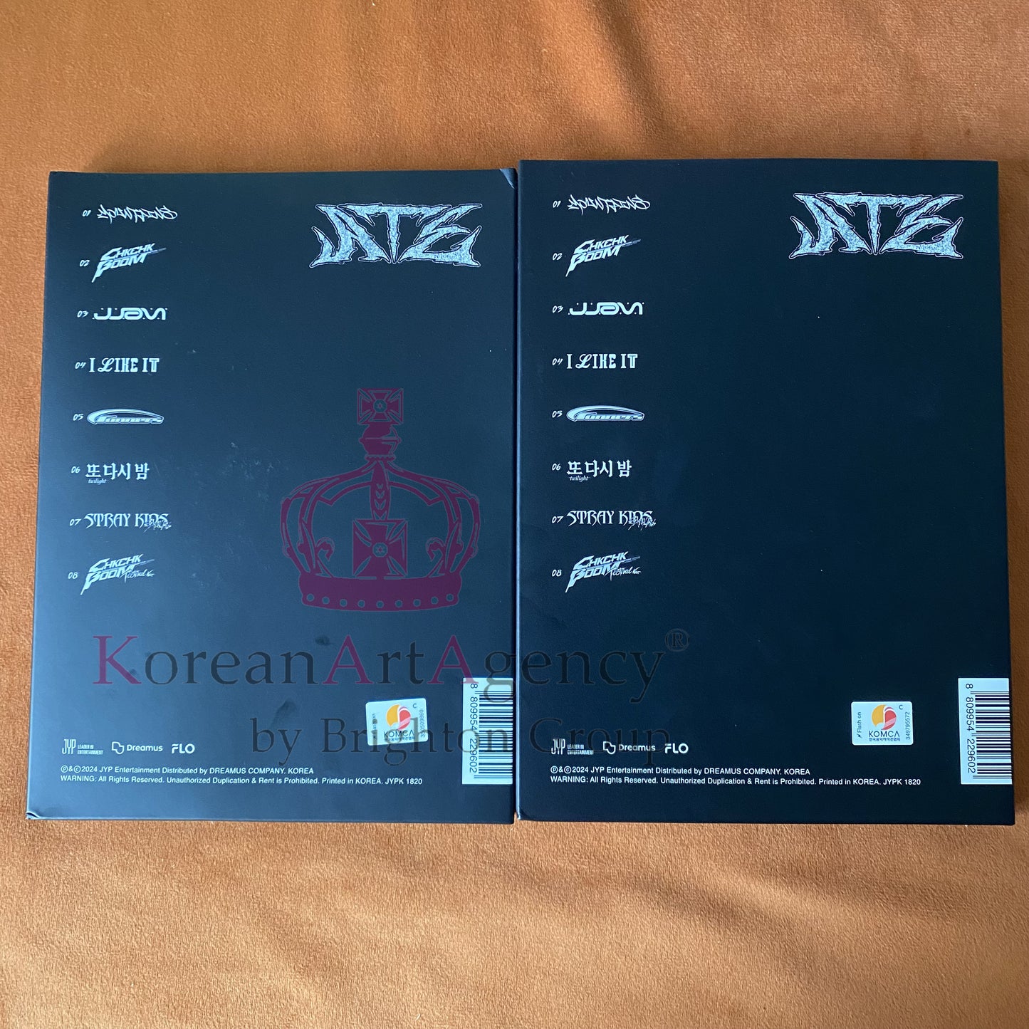Stray Kids Set ATE Album Chk Chk Ver. and Boom Ver. Set Autographed