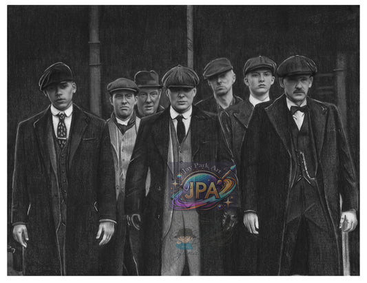 Peaky Blinders Ensemble Artwork (30x20 cm)