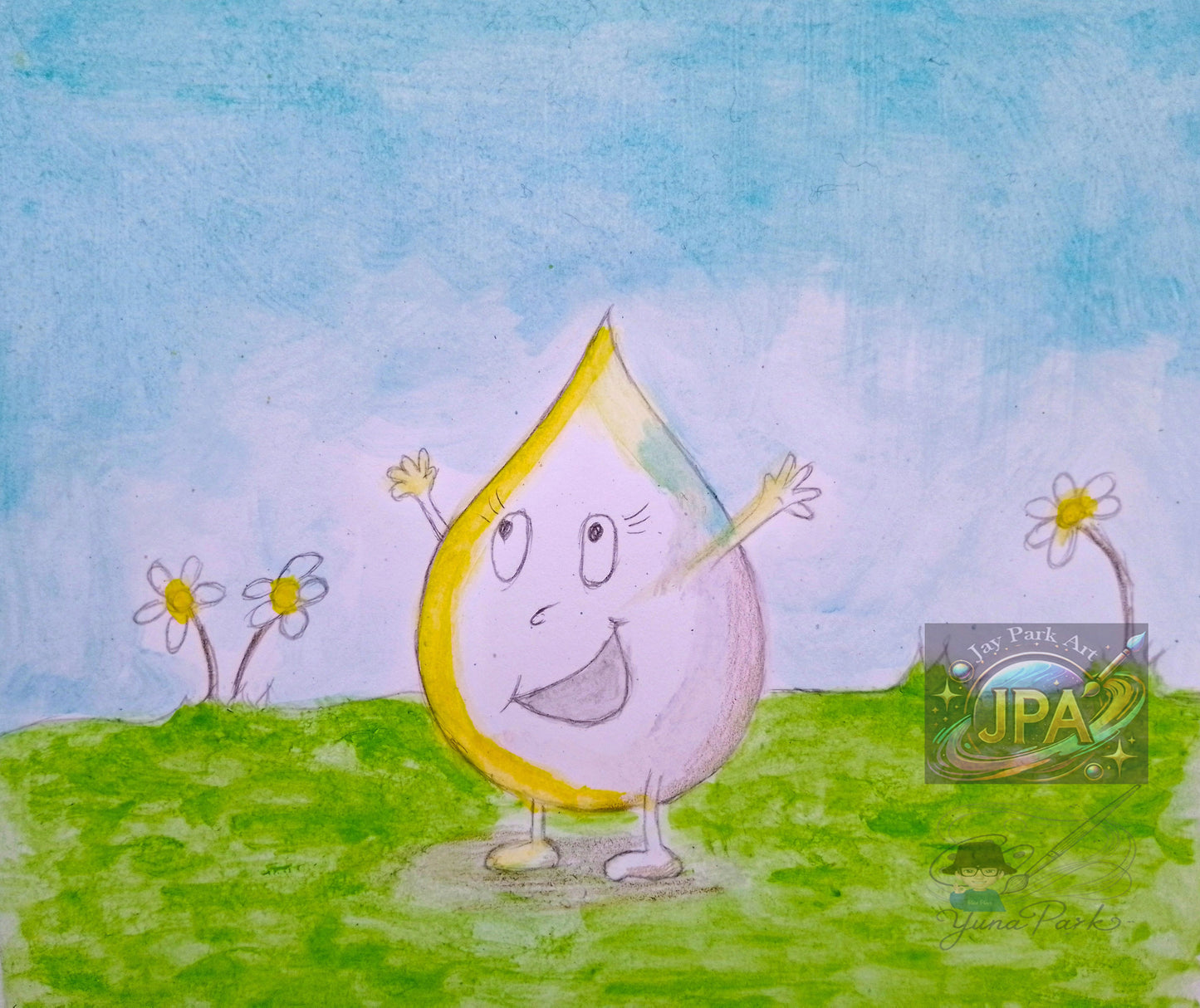 Lady Splashi by Yuna Park – Artwork (30x20 cm)