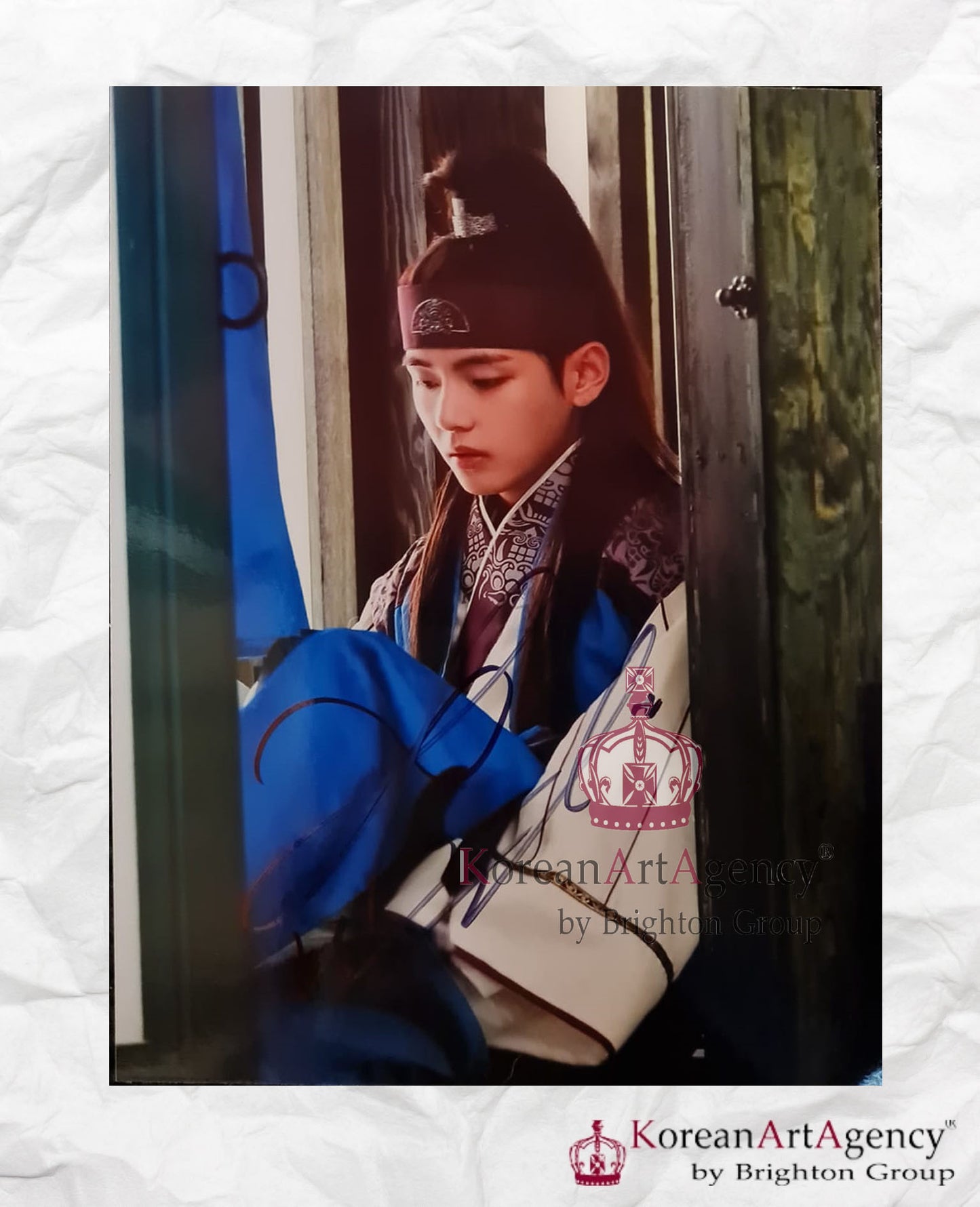 Hwarang The Poet Warrior Youth BTS V Kim Taehyung Autograph