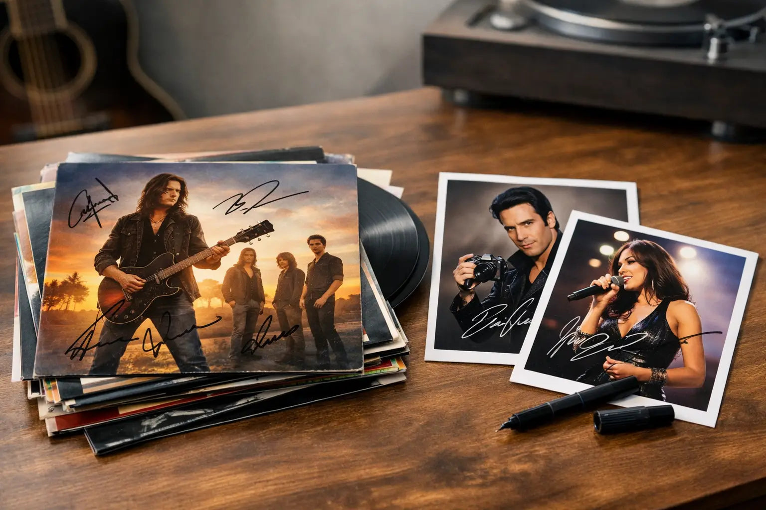 Autographed Albums Versus Signed Prints for Collectors