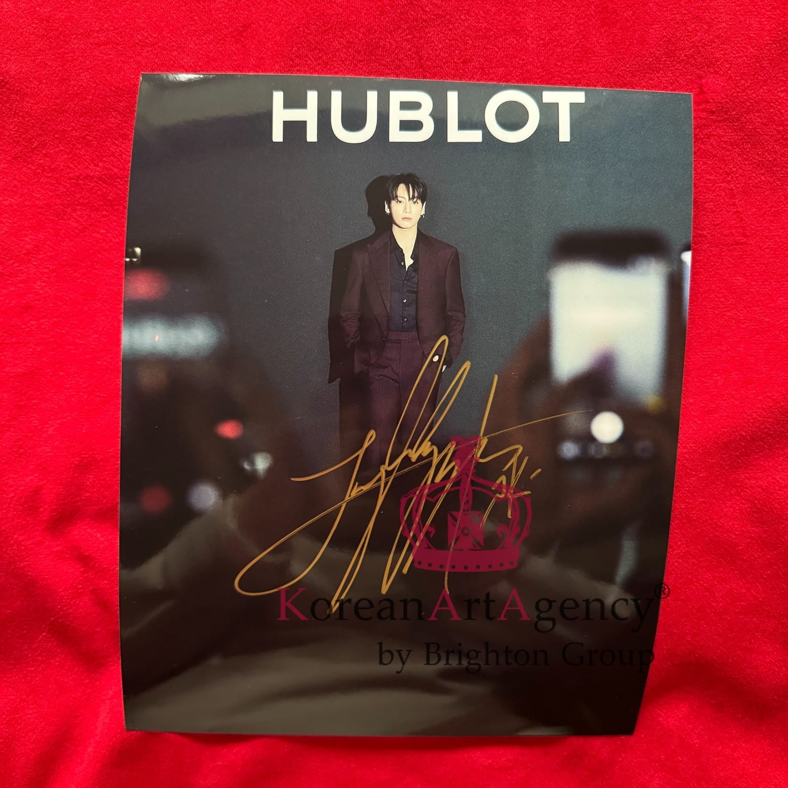 Jungkook BTS Hublot 10 Inches Autographs – Exclusive Collector’s Display Piece