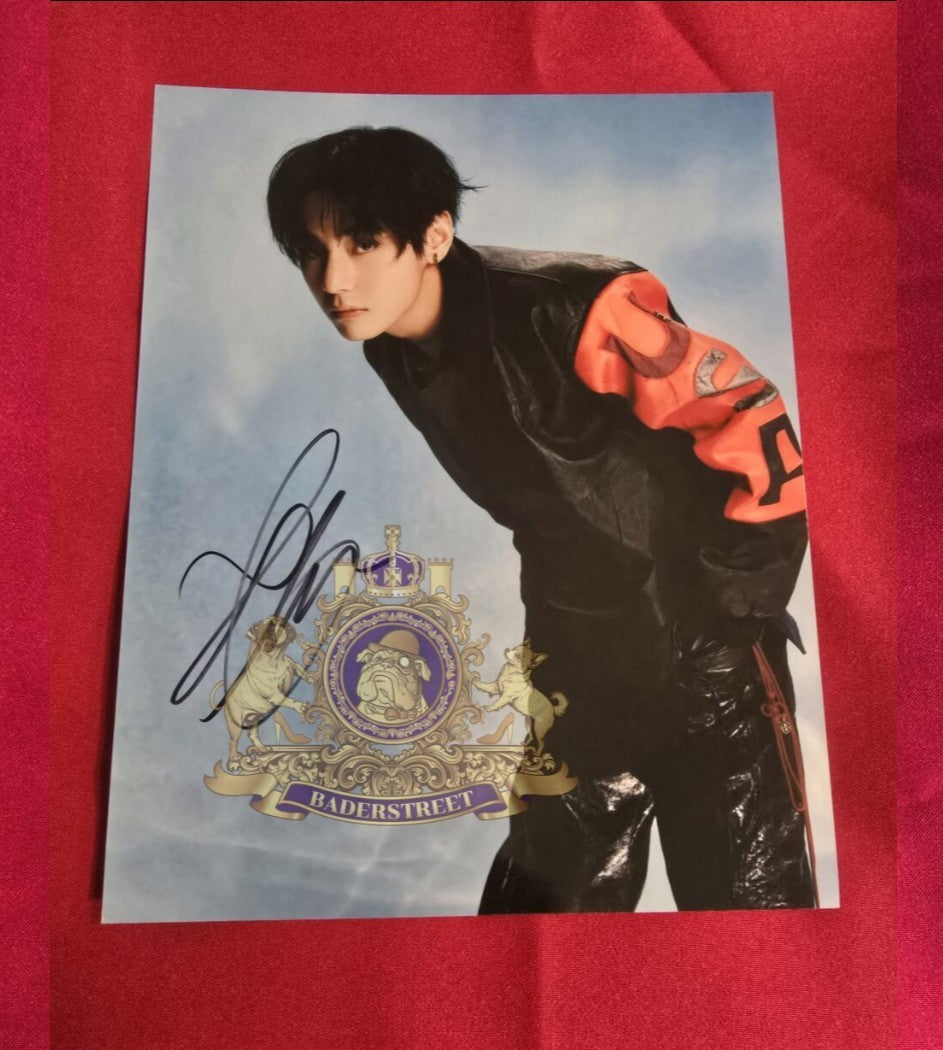 BTS hand-signed autograph - 10 inch - V - Arirrang