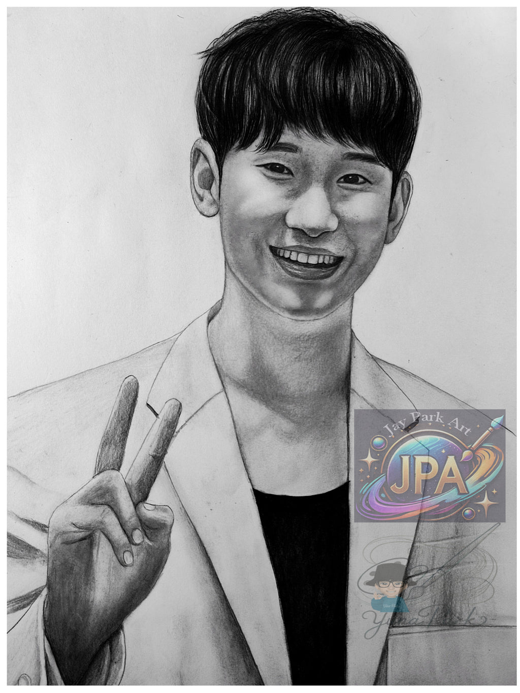 Kim Soo Hyun – Moon Embracing the Sun (30x20 cm) – Artwork