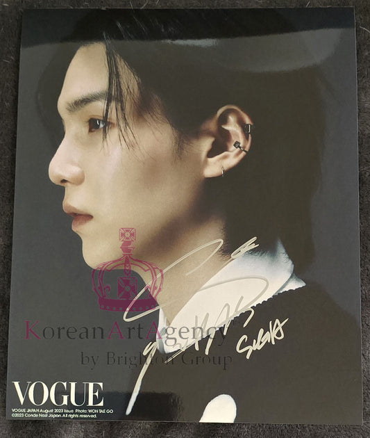 BTS Suga Vogue 10inches Foto Autograph