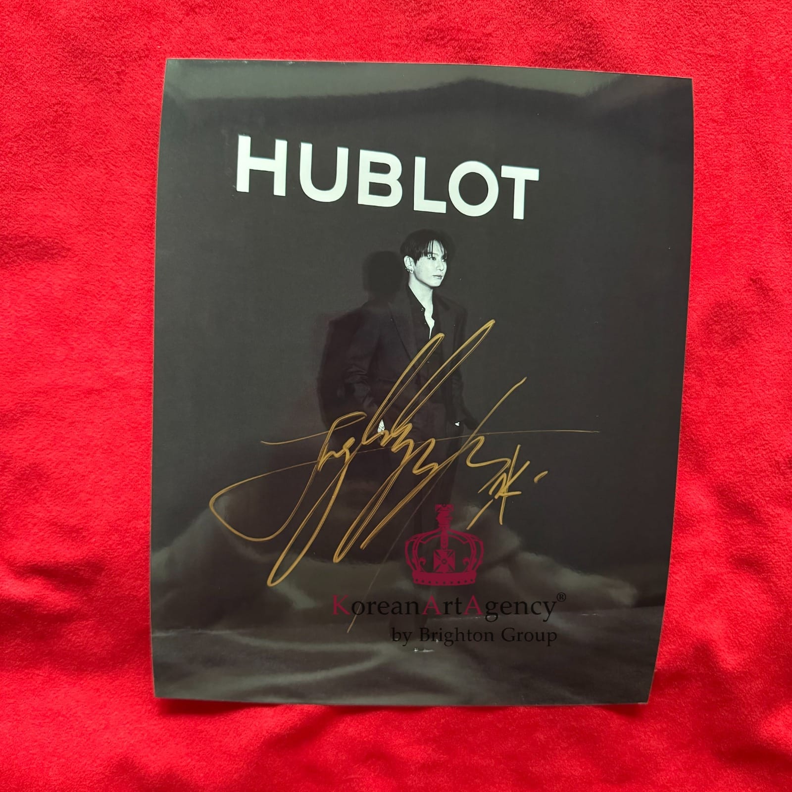 Jungkook BTS Hublot 10 Inches Autographs – Exclusive Collector’s Display Piece