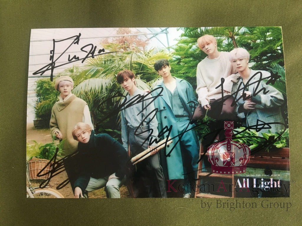Astro Autograph Moon Bin Cha Eun Woo Rocky Yoo San-ha Jinjin MJ 6inches – Autographs