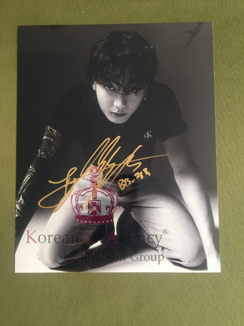 BTS Jungkook Calvin Klein Campaign Global Ambassador 6inches Autograph – Autographs