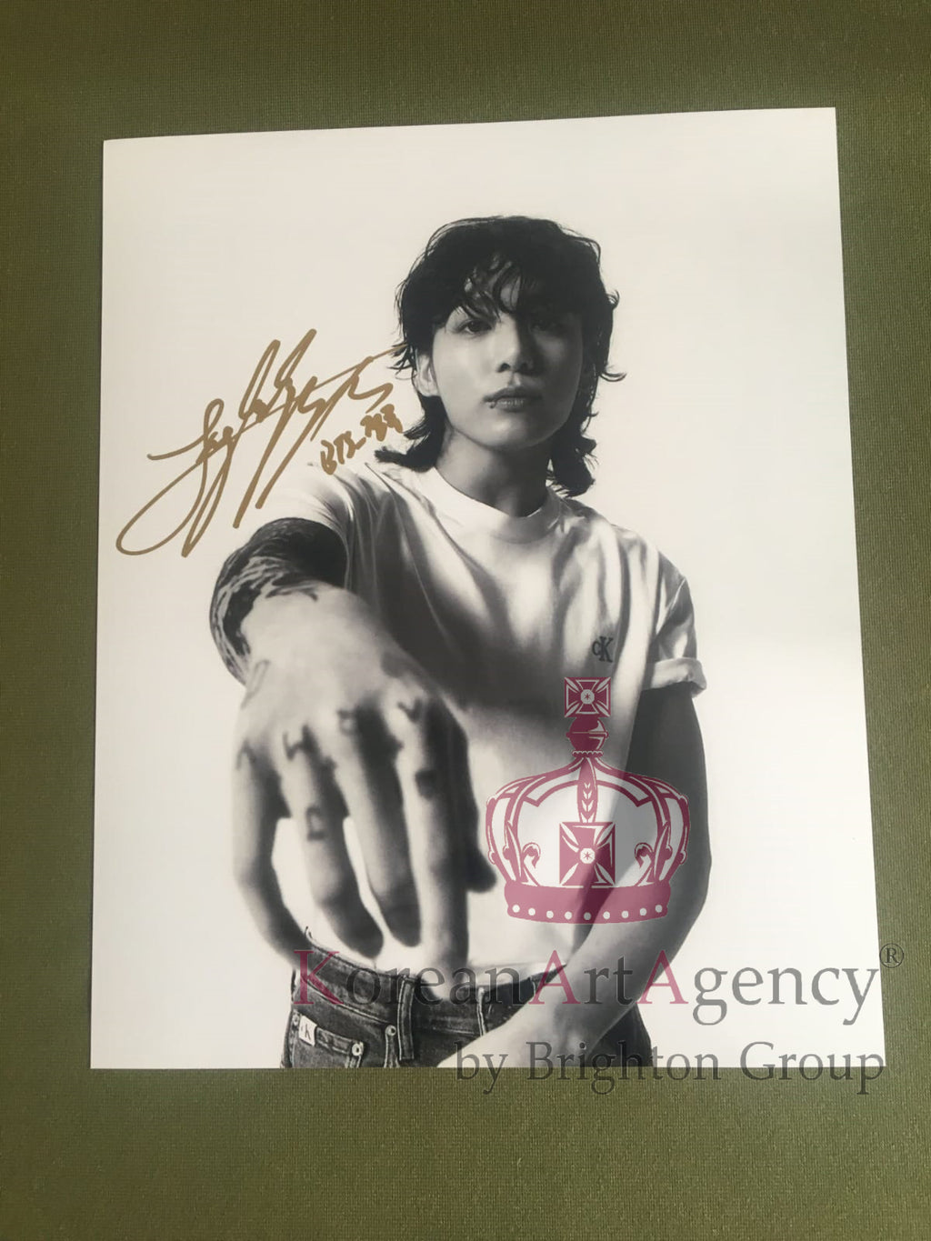BTS Jungkook Calvin Klein Campaign Global Ambassador 6inches Autograph – Autographs