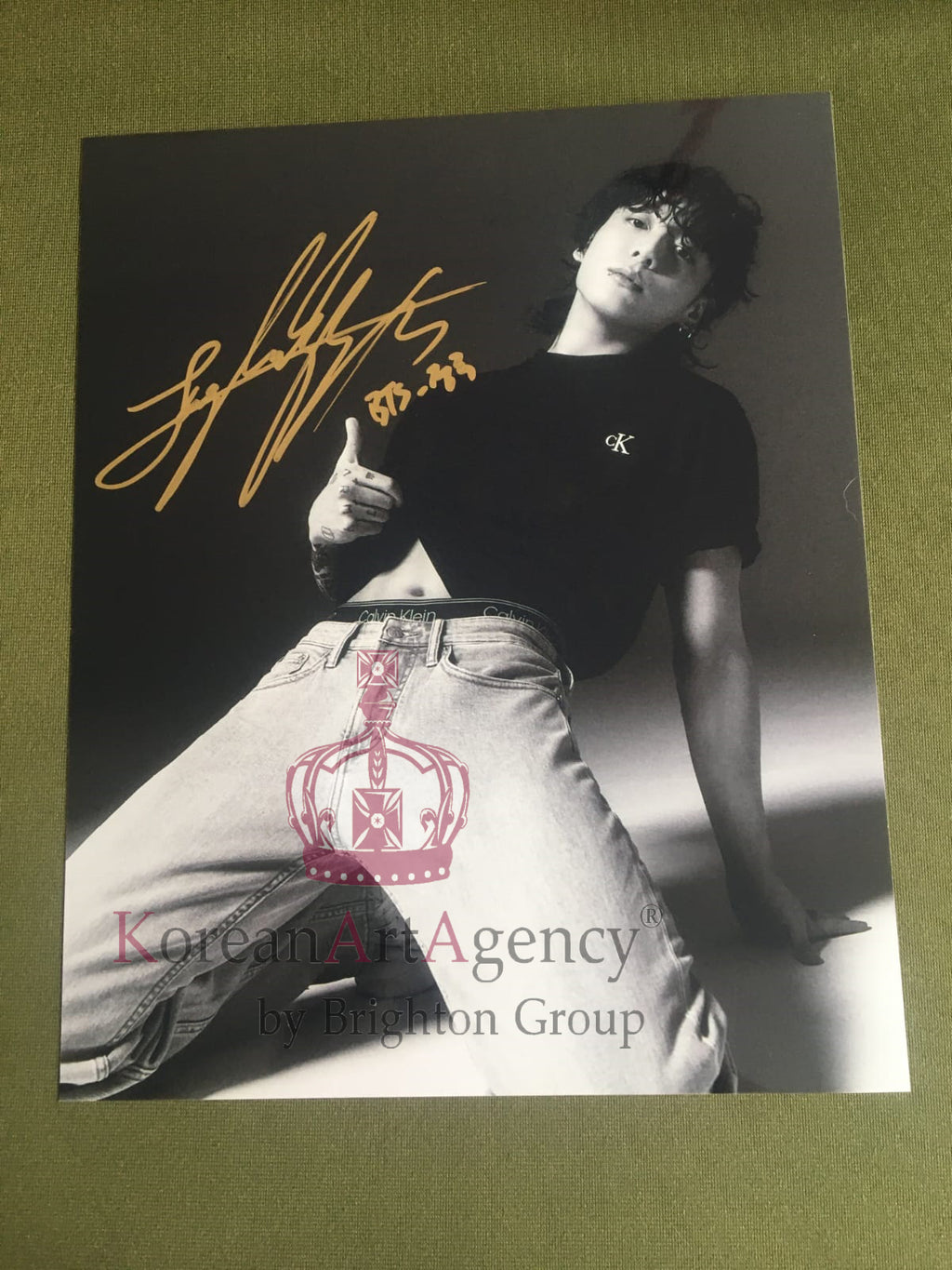 BTS Jungkook Calvin Klein Campaign Global Ambassador 6inches Autograph – Autographs