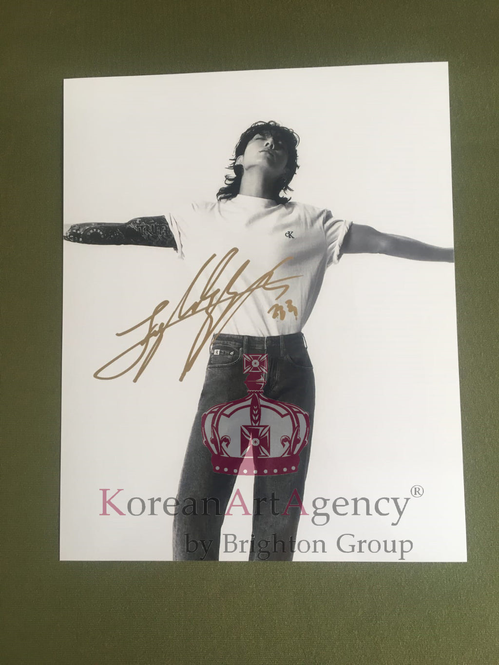 BTS Jungkook Calvin Klein Campaign Global Ambassador 6inches Autograph – Autographs