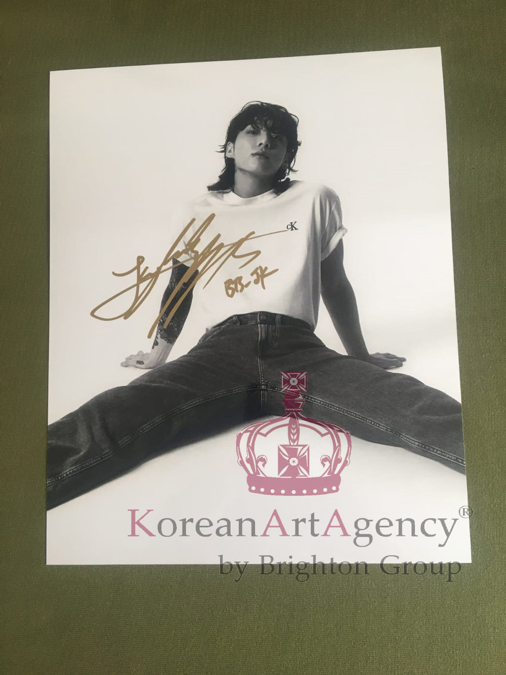 BTS Jungkook Calvin Klein Campaign Global Ambassador 6inches Autograph – Autographs