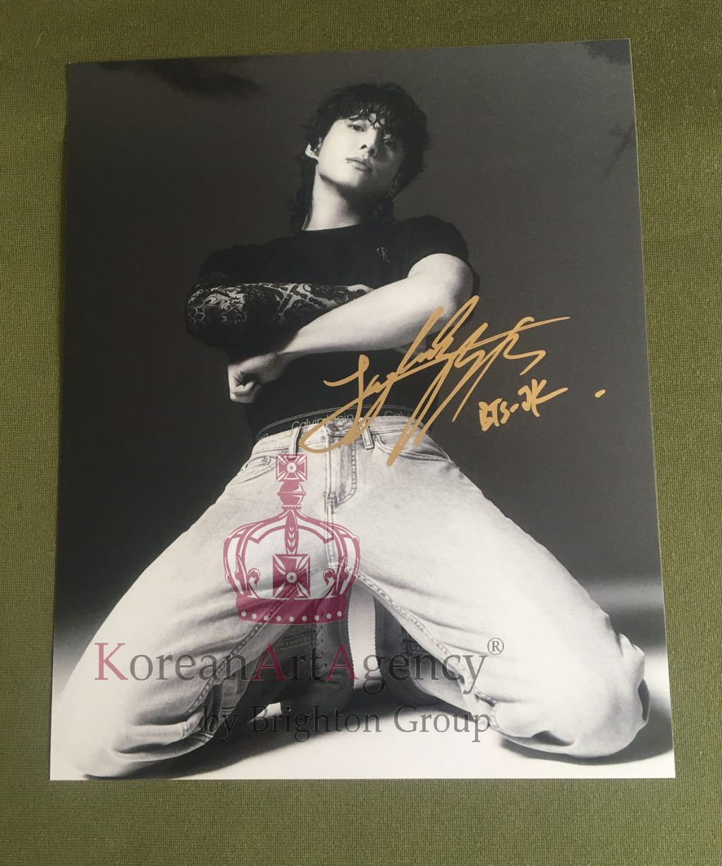 BTS Jungkook Calvin Klein Campaign Global Ambassador 6inches Autograph – Autographs