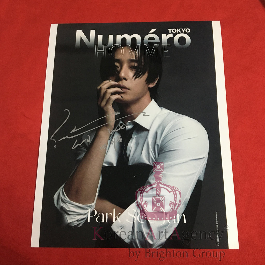 Park Seo Joon Numéro Tokyo September 2023 Issue 10 inches Foto Autograph – Autographs
