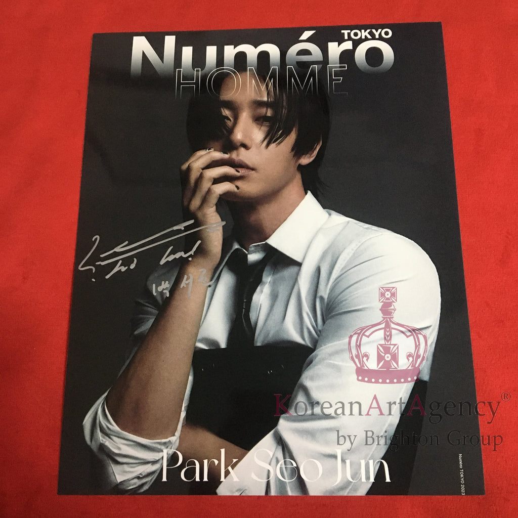 Park Seo Joon Numéro Tokyo September 2023 Issue 10 inches Foto Autograph – Autographs