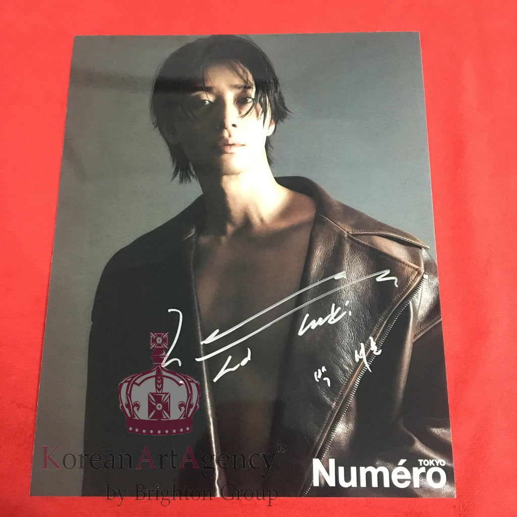 Park Seo Joon Numéro Tokyo September 2023 Issue 10 inches Foto Autograph – Autographs