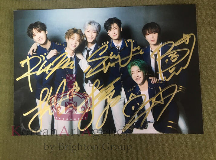 Astro Autograph Moon Bin Cha Eun Woo Rocky Yoo San-ha Jinjin MJ 7inches – Autographs