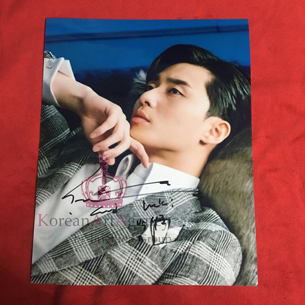 Park Seo Joon What's Wrong with Secretary Kim Limited Rare 10inches Autograph – Autographs