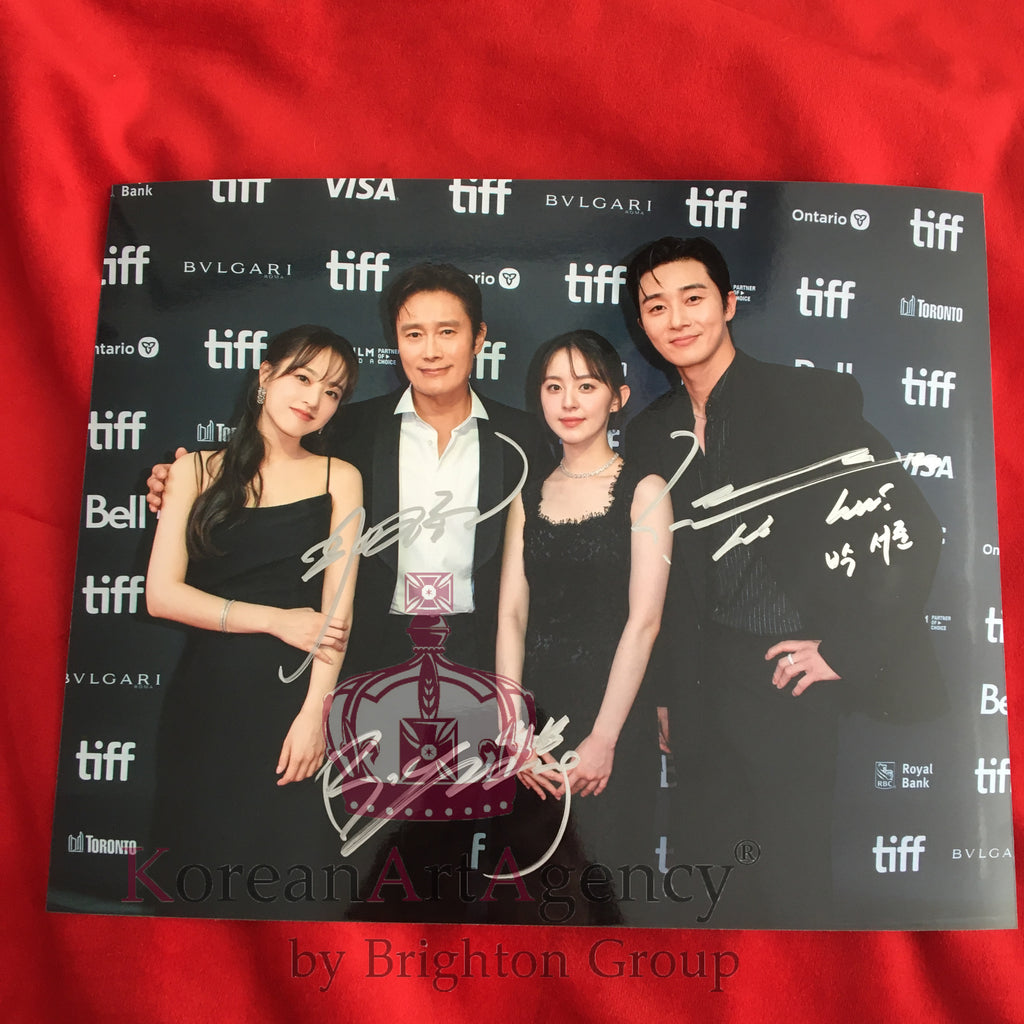 Lee Byung Hun Park Seo Joon Park Bo Young Concrete Utopia Toronto International Film Festival 10inches Autograph – Autographs