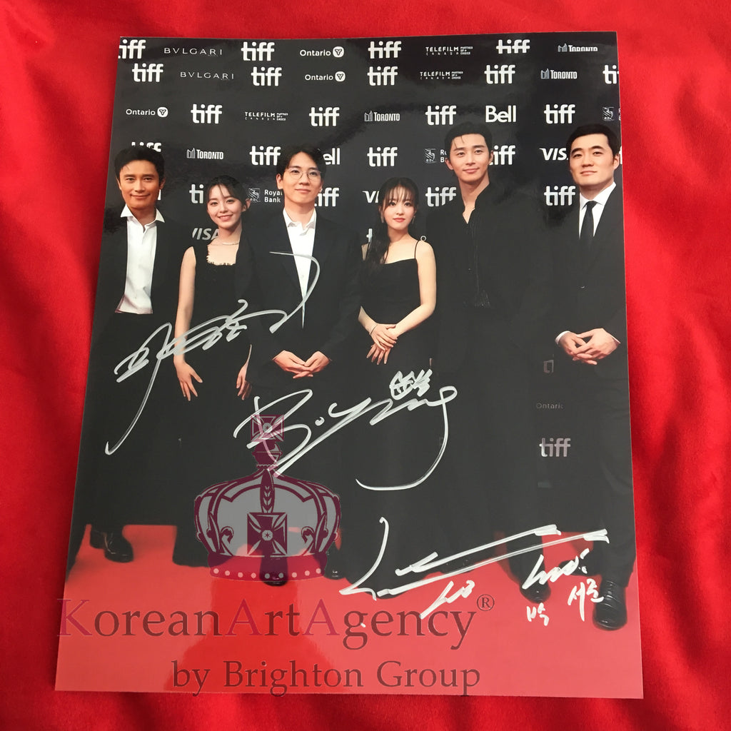 Lee Byung Hun Park Seo Joon Park Bo Young Concrete Utopia Toronto International Film Festival 10inches Autograph – Autographs