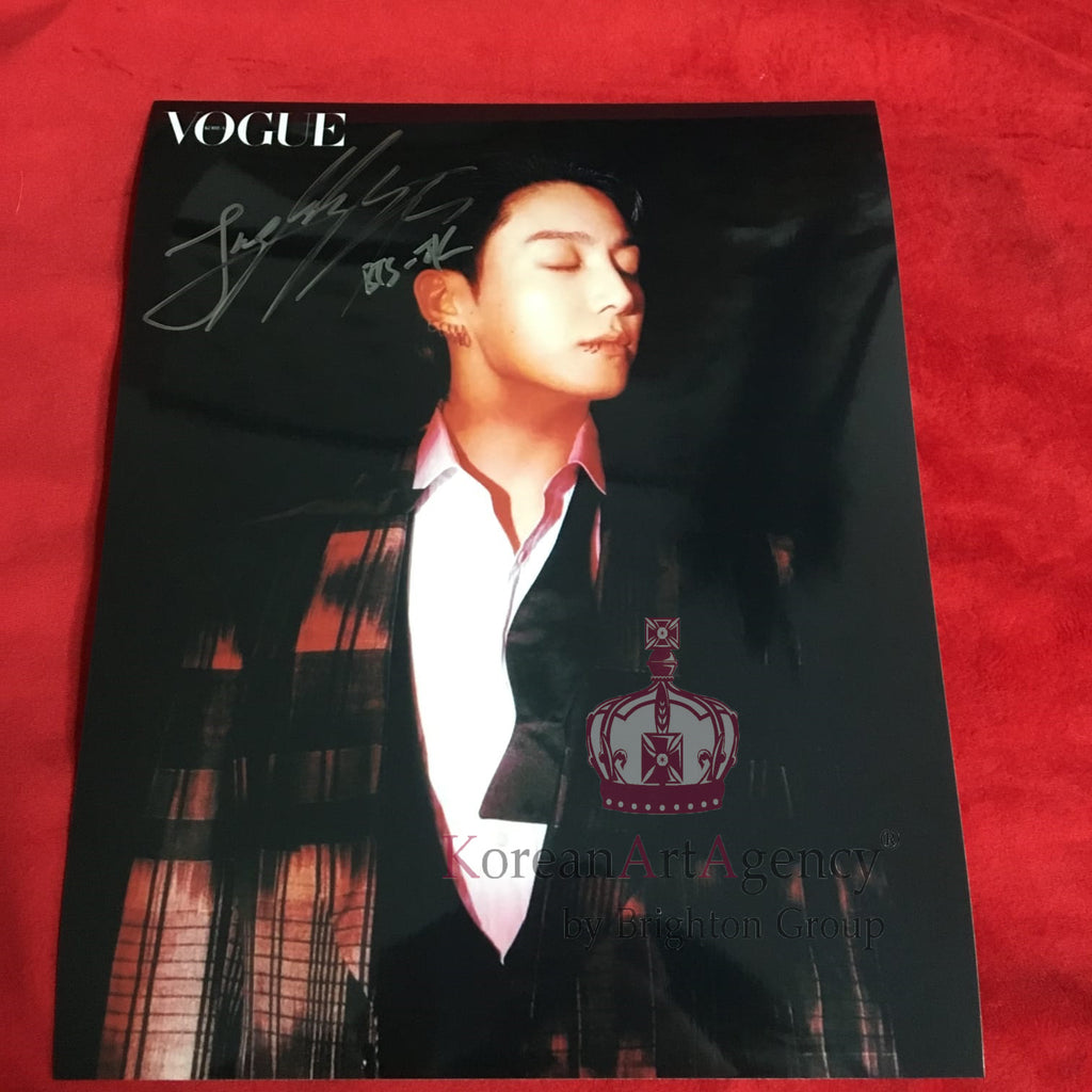 BTS Jungkook Vogue October 2023 10inches Foto Autograph – Autographs