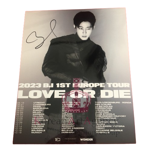 B.I Kim Han Bin 10inches Autograph – Autographs