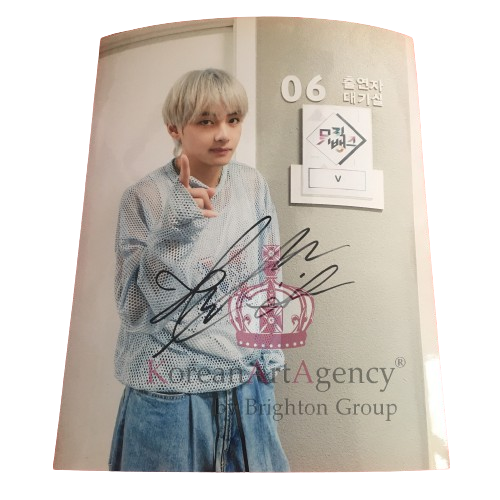 BTS V Kim Tae Hyung 10inches Autograph 2023 – Autographs