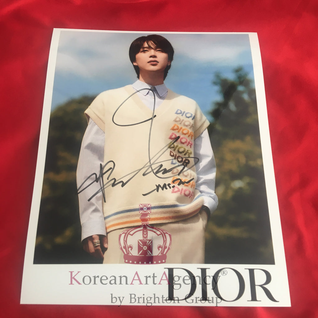 BTS Jimin DIOR 2023 10inches Autograph – Autograph