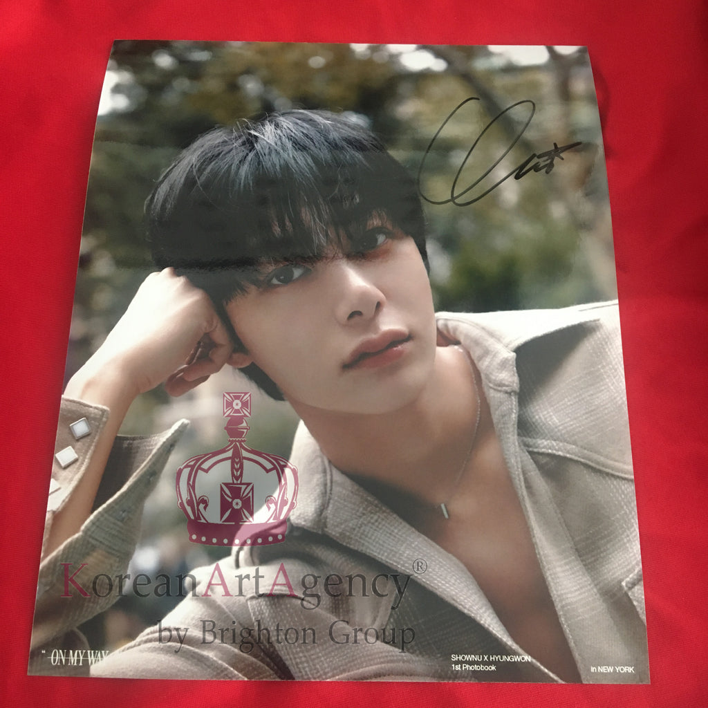 Monsta X Hyungwon 10inches Autograph – Autographs