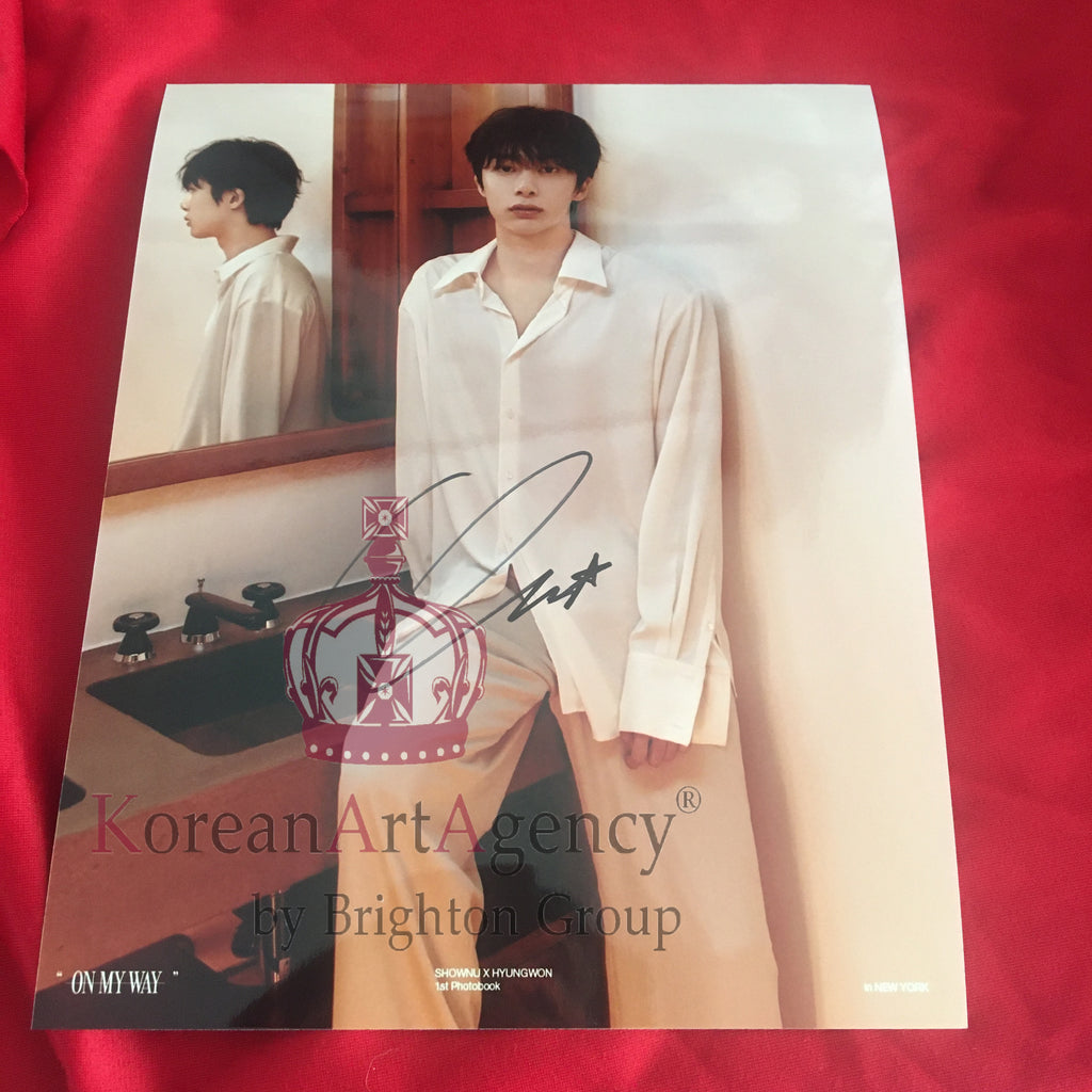 Monsta X Hyungwon 10inches Autograph – Autographs