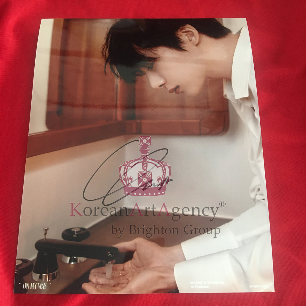 Monsta X Hyungwon 10inches Autograph – Autographs