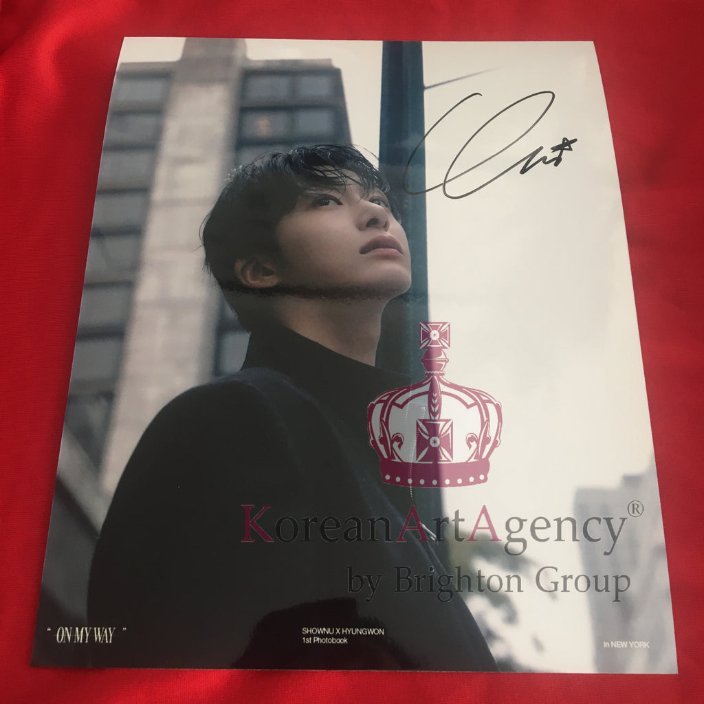 Monsta X Hyungwon 10inches Autograph – Autographs