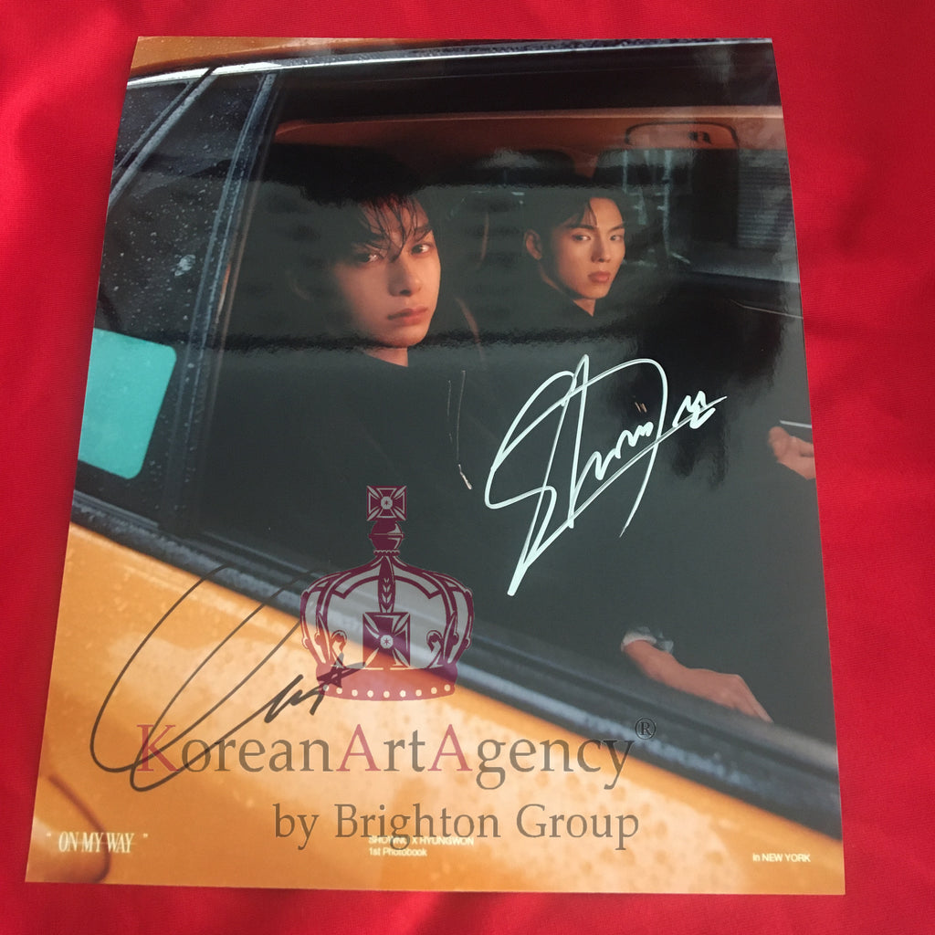 Monsta X Hyungwon 10inches Autograph – Autographs
