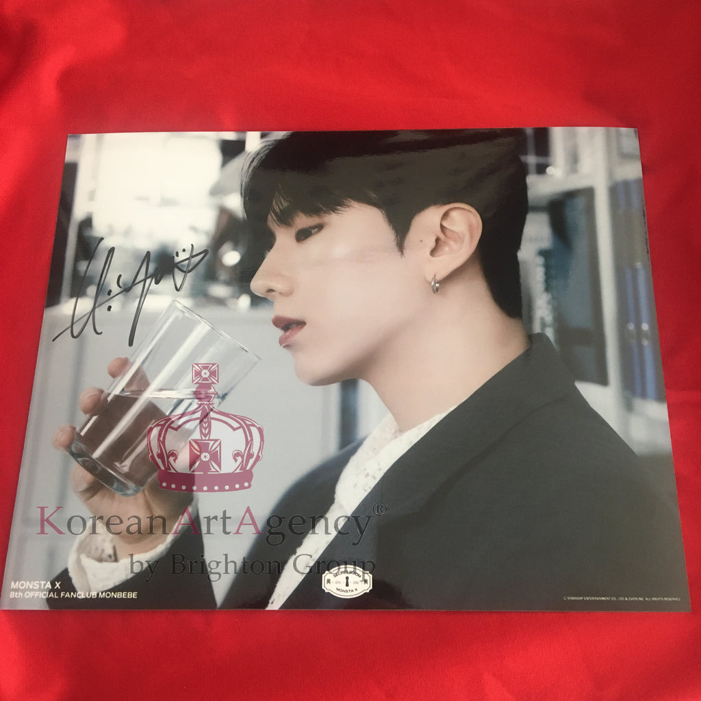 Monsta X Kihyun 10inches Autograph – Autographs