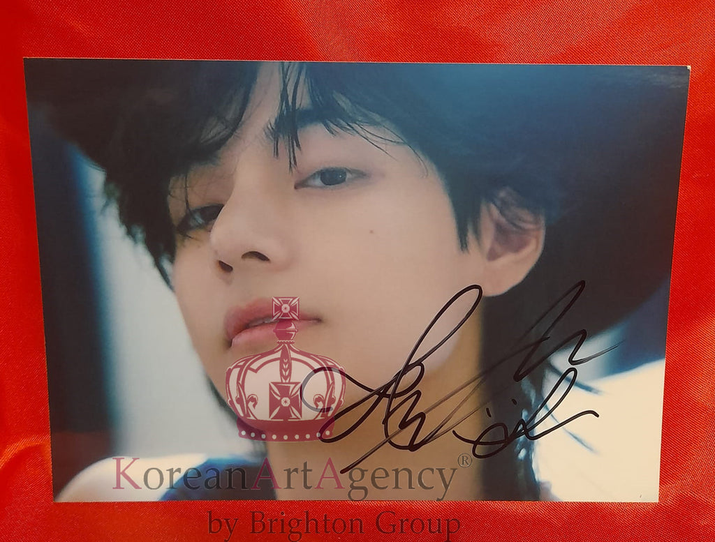 BTS V Kim Taehyung 7inches Limited Rare 2023 Autograph – Autograph
