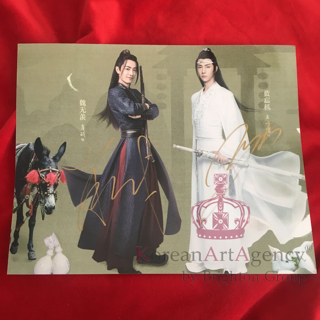Xiao Zhan Wang Yibo The Untamed 10inches Autograph – Autograph