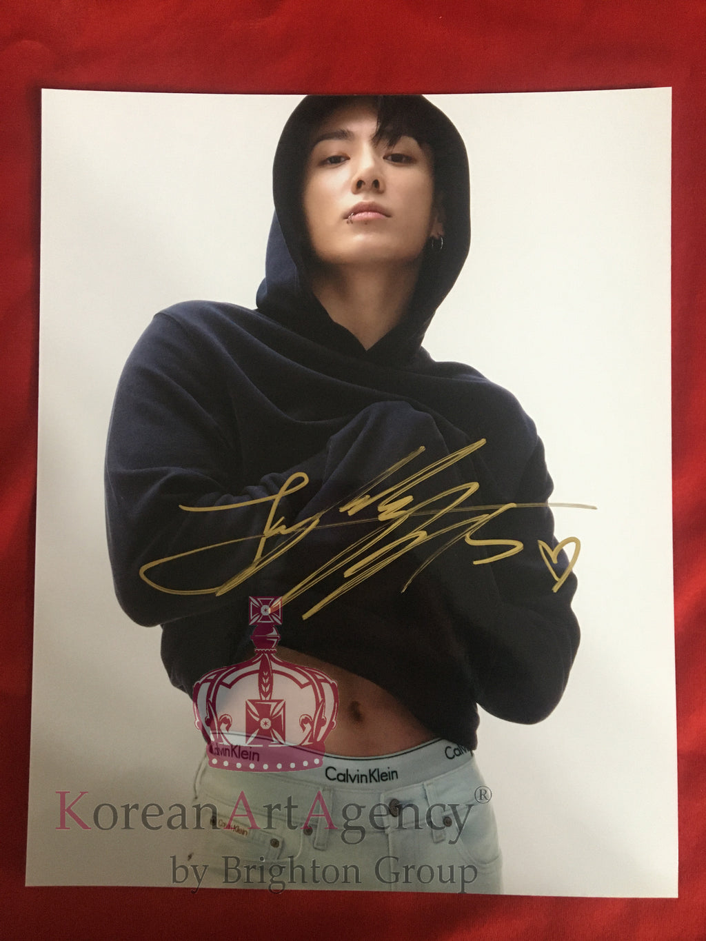 BTS Jungkook Calvin Klein Jeans Campaign 10inches Autograph – Autograph