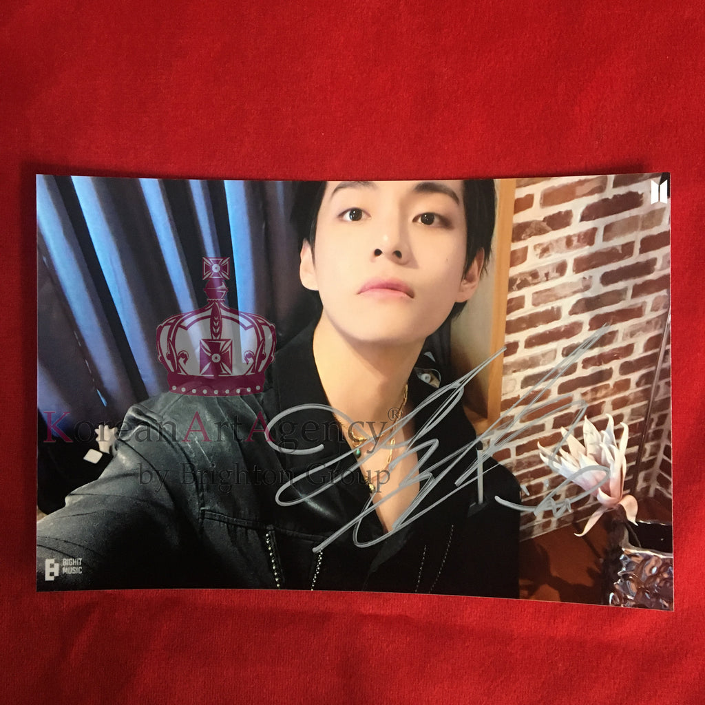 BTS V Kim Taehyung Love Wins All 6inches Autograph – Autograph
